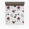 Gothic Watercolor Floral Pattern Fitted Sheet