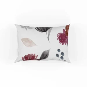 Gothic Watercolor Floral Pattern Pillow Case