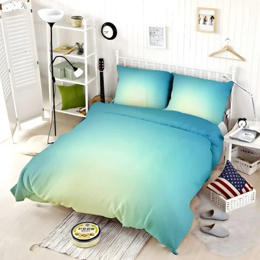 Gradient Ball Blue Bedding Set