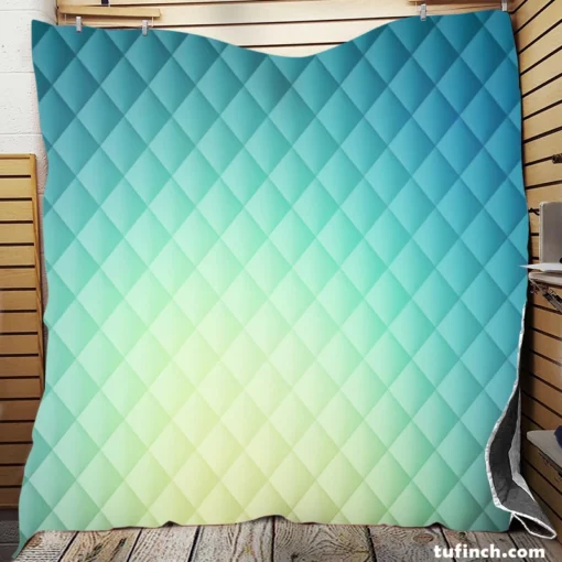 Gradient Ball Blue Quilt Blanket