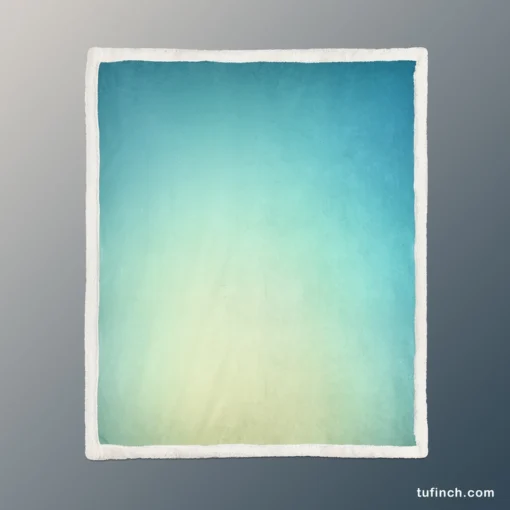 Gradient Ball Blue Sherpa Fleece Blanket 1