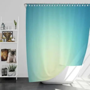 Gradient Ball Blue Shower Curtain