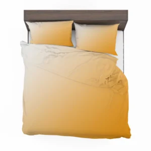 Gradient Light Orange White Bedding Set 2