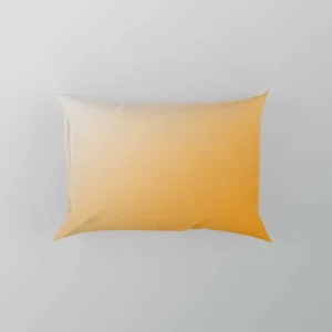 Gradient Light Orange White Pillow Case