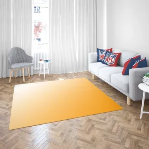 Gradient Light Orange White Rug 2