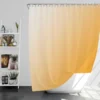 Gradient Light Orange White Shower Curtain