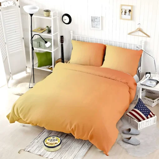 Gradient Orange Color Bedding Set