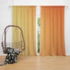 Gradient Orange Color Curtain