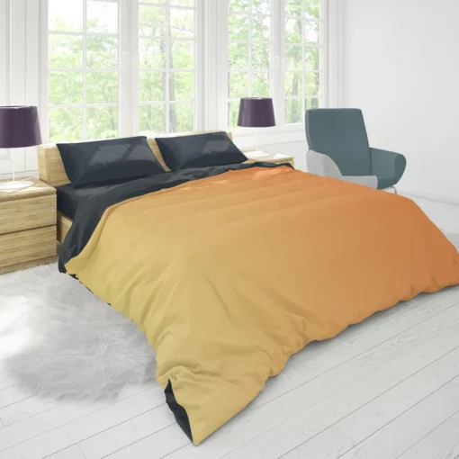 Gradient Orange Color Duvet Cover 1