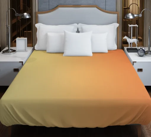 Gradient Orange Color Duvet Cover