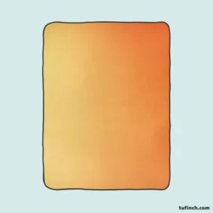 Gradient Orange Color Fleece Blanket 1