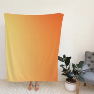 Gradient Orange Color Fleece Blanket