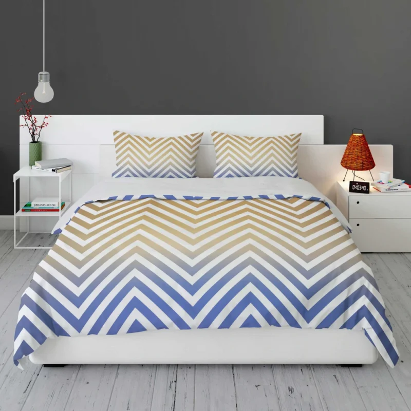 Gradient Zigzag Geometric Pattern Bedding Set 1