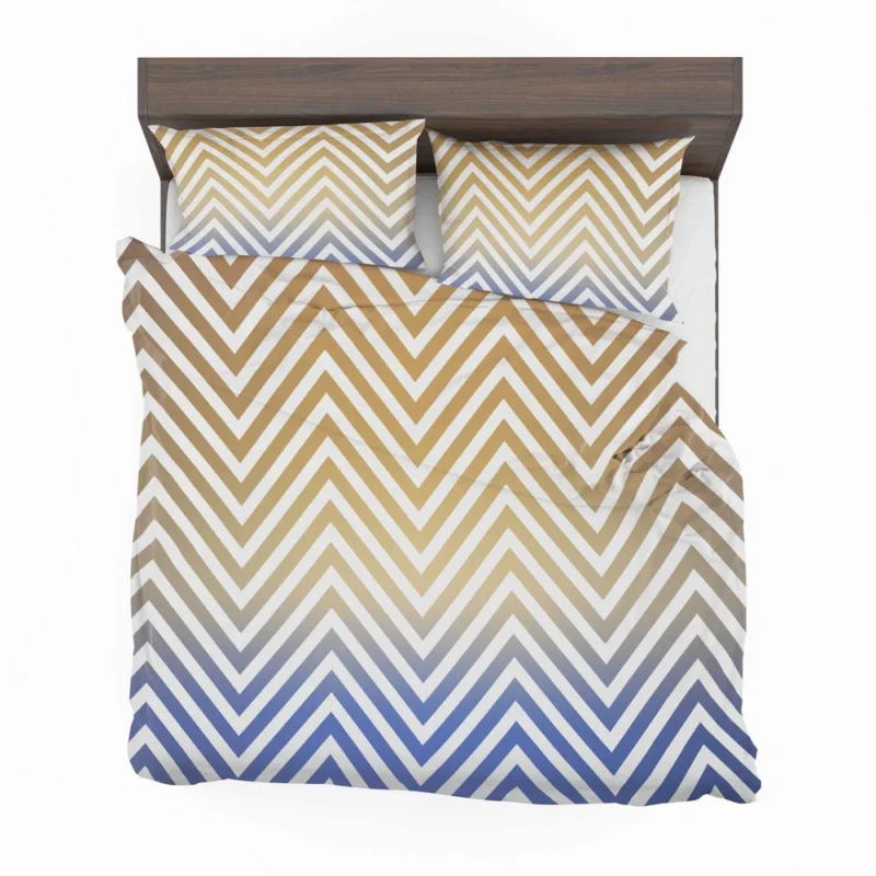 Gradient Zigzag Geometric Pattern Bedding Set 2