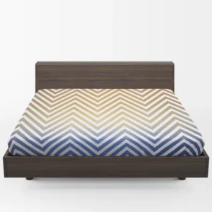 Gradient Zigzag Geometric Pattern Fitted Sheet 1