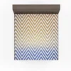 Gradient Zigzag Geometric Pattern Fitted Sheet