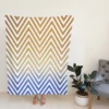 Gradient Zigzag Geometric Pattern Fleece Blanket