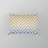 Gradient Zigzag Geometric Pattern Pillow Case