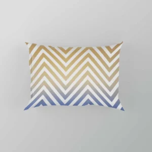 Gradient Zigzag Geometric Pattern Pillow Case