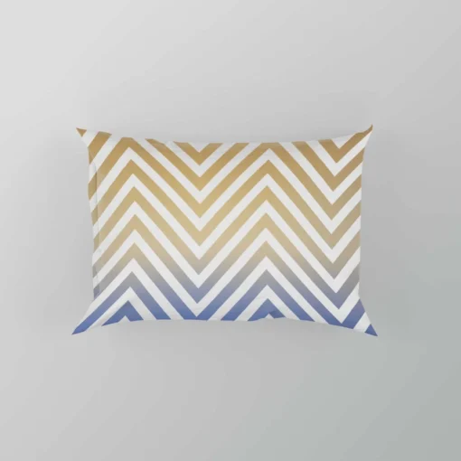 Gradient Zigzag Geometric Pattern Pillow Case