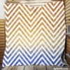 Gradient Zigzag Geometric Pattern Quilt Blanket