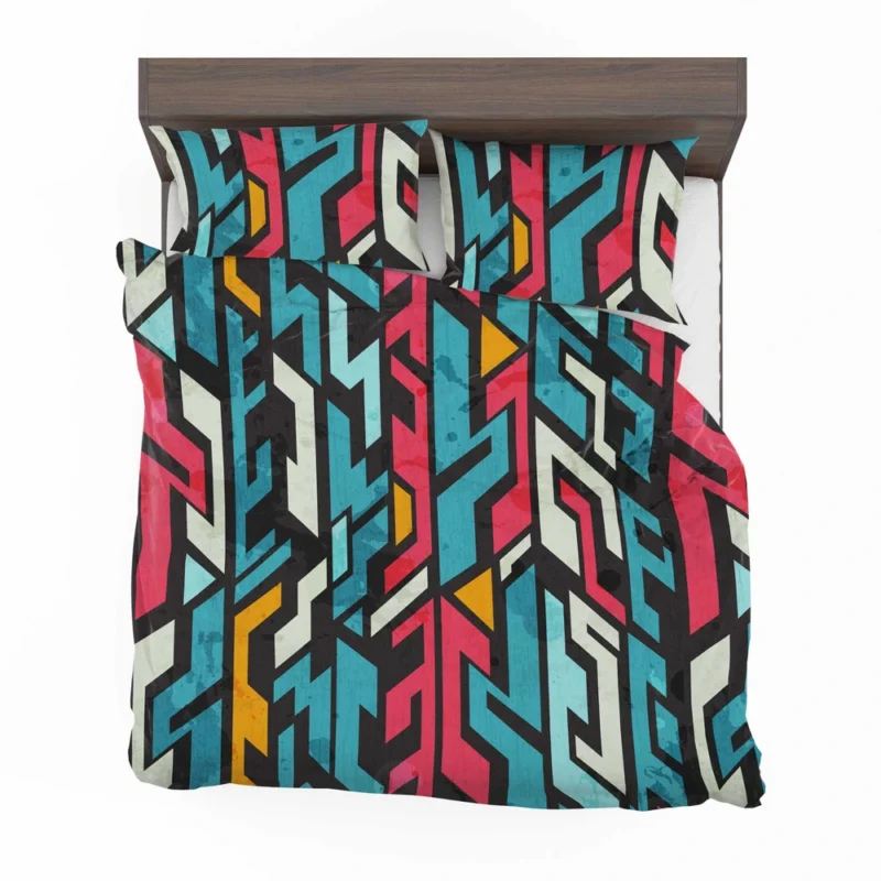 Graffiti-inspired Seamless Design Bedding Set 2