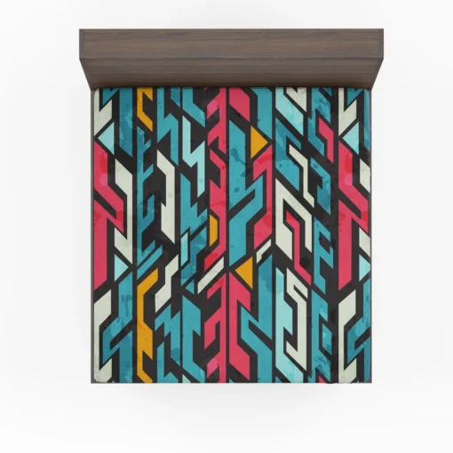 Graffiti-inspired Seamless Design Fitted Sheet