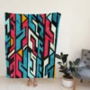 Graffiti-inspired Seamless Design Fleece Blanket