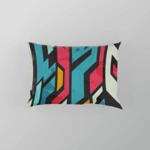 Graffiti-inspired Seamless Design Pillow Case