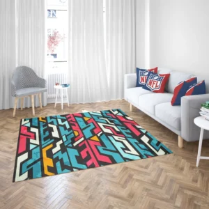 Graffiti-inspired Seamless Design Rug 2