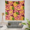 Grapefruit Slice And Grapefruit Wall Tapestry