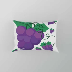 Grapes Bunch Painted In Purple Pillow Case