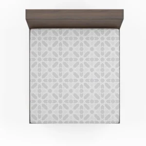 Gray Modern Style Pattern Fitted Sheet