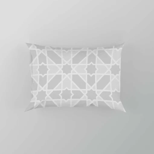 Gray Modern Style Pattern Pillow Case