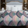 Greek Meander Round Ornament Duvet Cover