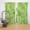 Green Abstract Design Curtain