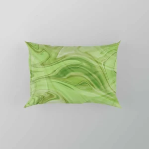 Green Abstract Design Pillow Case