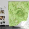 Green Abstract Design Shower Curtain