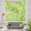 Green Abstract Design Wall Tapestry