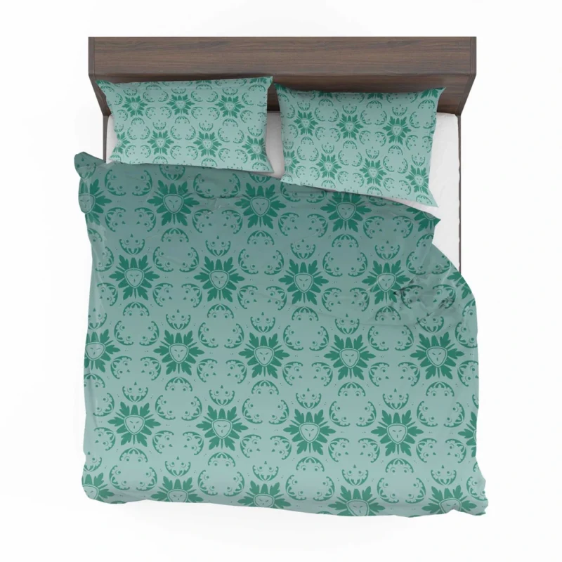 Green Abstract Pattern Design Bedding Set 2