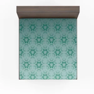 Green Abstract Pattern Design Fitted Sheet