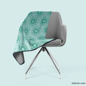 Green Abstract Pattern Design Fleece Blanket 2