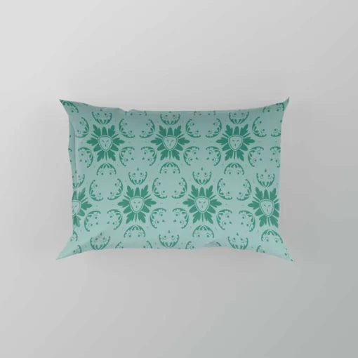 Green Abstract Pattern Design Pillow Case