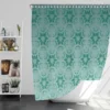 Green Abstract Pattern Design Shower Curtain