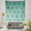 Green Abstract Pattern Design Wall Tapestry