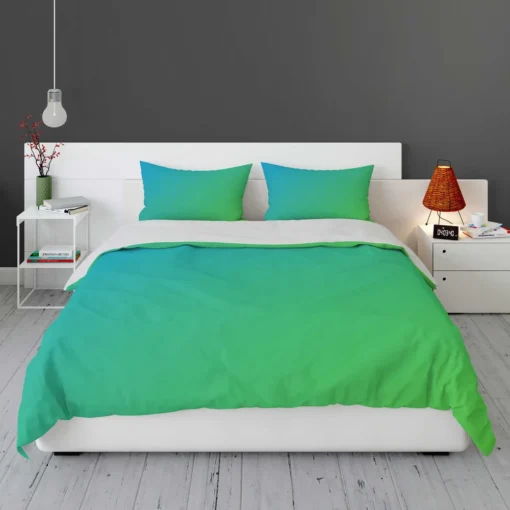 Green Blue Gradient Color Bedding Set 1