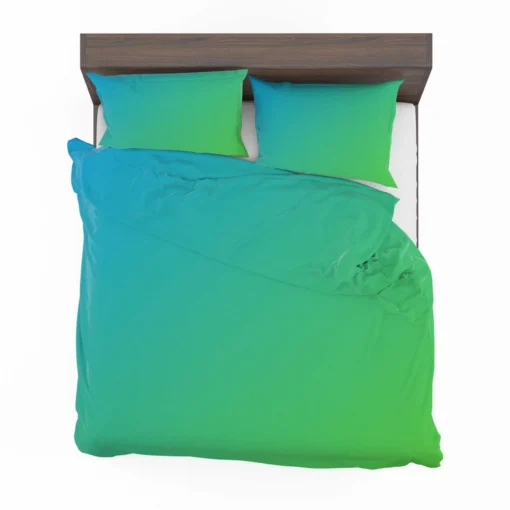 Green Blue Gradient Color Bedding Set 2