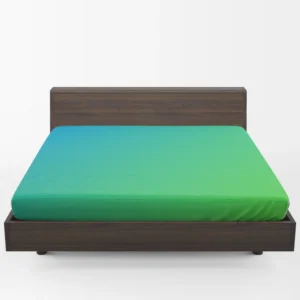 Green Blue Gradient Color Fitted Sheet 1