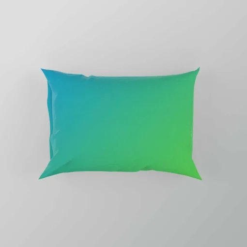 Green Blue Gradient Color Pillow Case