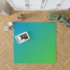 Green Blue Gradient Color Rug